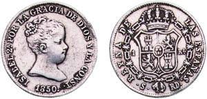 1 REAL (plata) – Sevilla, 1850 (RD)