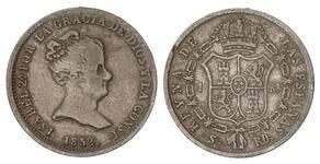 1 REAL (plata) – Sevilla, 1852 (RD)
