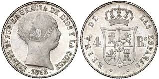2 REALES (plata) – Madrid, 1852 