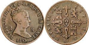 8 Maravedís (cobre) – Barcelona, 1853