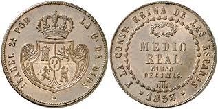 ½ Real (Cinco Décimas) – Segovia, 1853