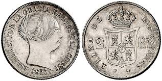 2 Reales (plata) – Sevilla, 1853