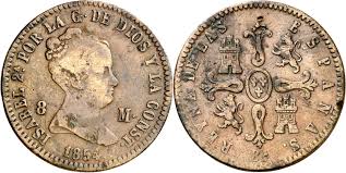 8 Maravedís (cobre) – Barcelona, 1854