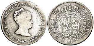 4 Reales (plata) – Sevilla, 1855