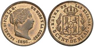 5 Céntimos de Real – Segovia, 1856