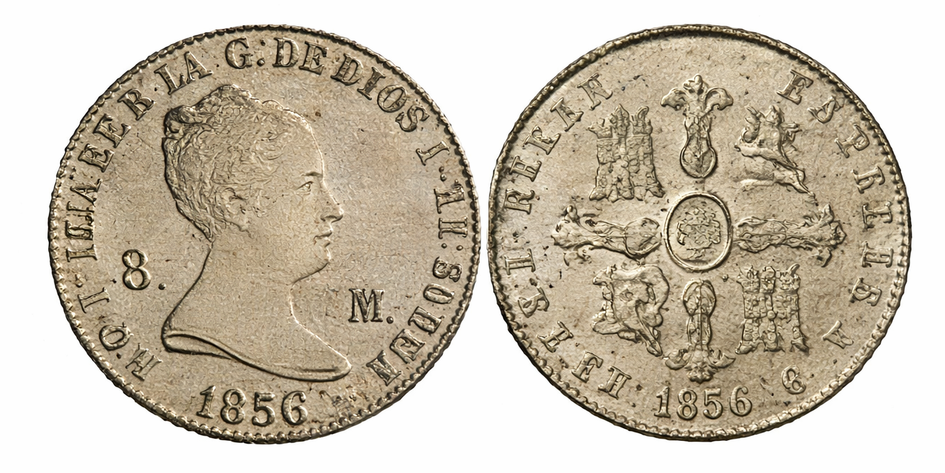 8 Maravedís – Barcelona, 1856