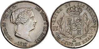 25 Céntimos de Real – Segovia, 1857