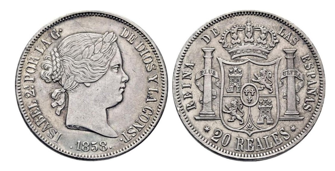20 Reales – Madrid, 1858