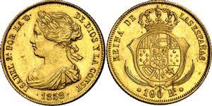 100 Reales (Oro) – Barcelona, 1858