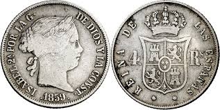 4 Reales – Barcelona, 1859