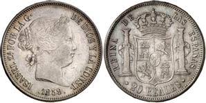 20 Reales – Barcelona, 1859