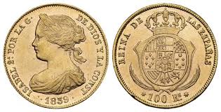 100 Reales (Oro) – Sevilla, 1859