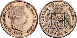 5 Céntimos (Real) – Segovia, 1860