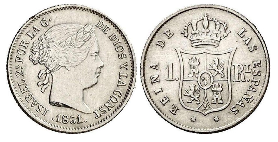 1 Real – Barcelona, 1861