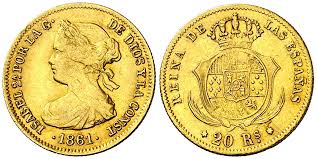 20 Reales – Madrid, 1861 (Oro)