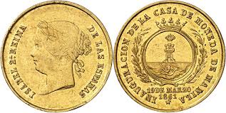 1 Peso – Manila, 1861 (Oro)