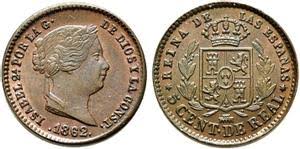 5 Céntimos de Real – Segovia, 1862