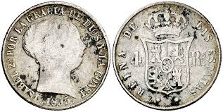 4 Reales (plata) – Sevilla, 1855