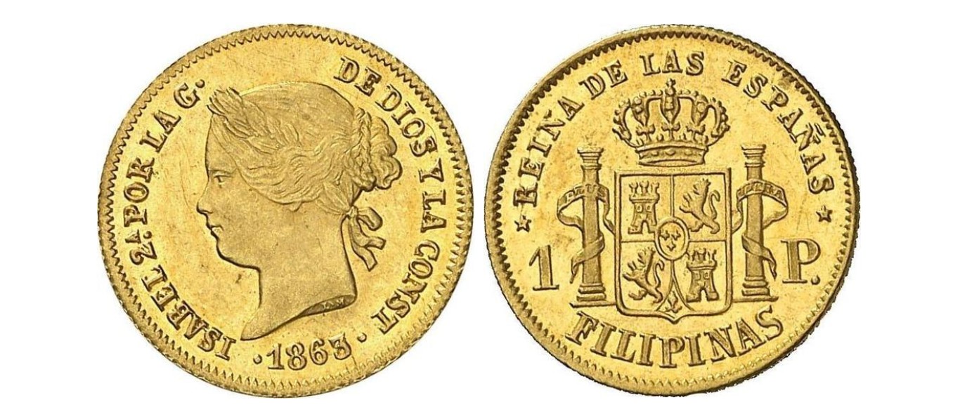 1 Peso – Manila, 1863