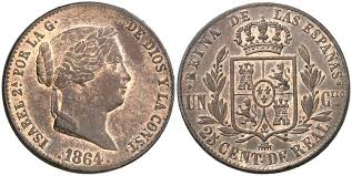 25 céntimos de real – Segovia, 1864