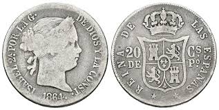 10 Céntimos de Peso – Manila, 1864