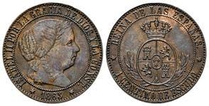 1 Céntimo de Escudo – Madrid, 1865
