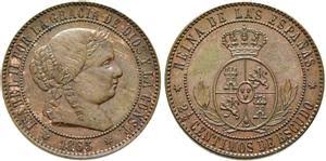 2 ½ Céntimos de Escudo – Madrid, 1865