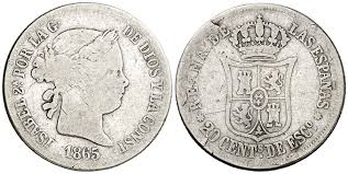 20 Céntimos de Escudo – Sevilla, 1865