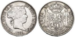 50 Céntimos de Peso – Manila, 1865