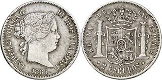 2 Escudos – Madrid, 1865