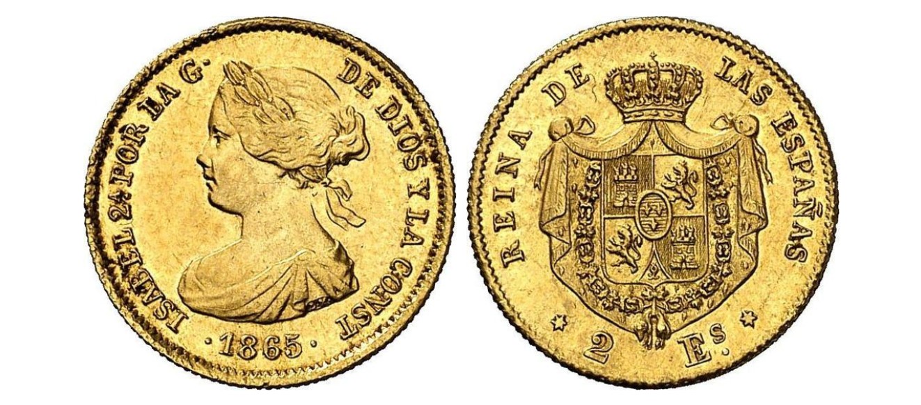 2 Escudos de Oro – Madrid, 1865