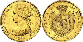 10 Escudos – Madrid, 1865 (Oro)