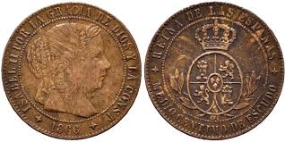 1/2 Céntimo de Escudo – Jubia, 1866 (Cobre)