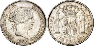 1 Escudo – 1866, Madrid (Plata)