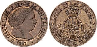 Medio Céntimo de Escudo – Barcelona, 1867 (Cobre, OM)