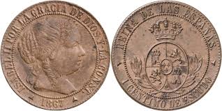 1 Céntimo de Escudo – Segovia, 1867 (Cobre, OM)