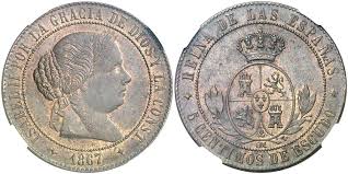 5 Céntimos de Escudo – Jubia, 1867 (OM)