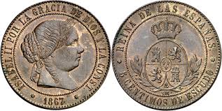 5 Céntimos de Escudo – Sevilla, 1867 (OM)