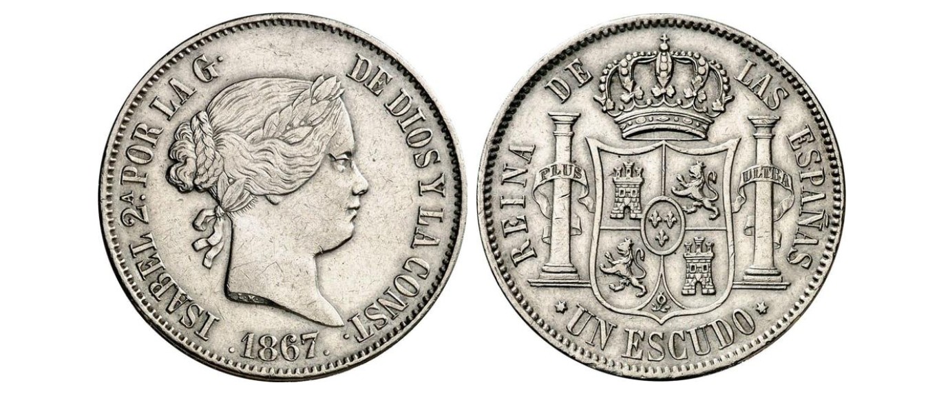 1 Escudo – Madrid, 1867 (Plata)