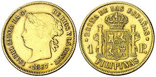 1 Peso – Manila, 1867 (Oro)