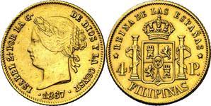 2 Pesos – Manila, 1867 (Oro)
