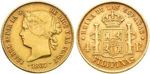 4 Pesos – Manila, 1867 (Oro)