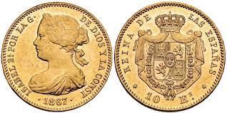 10 Escudos – Madrid, 1867 (Oro)