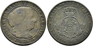 1 Céntimo de Escudo – Sevilla, 1868 (Cobre, OM)