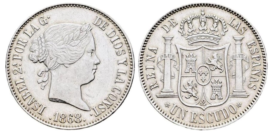 1 Escudo – Madrid, 1868 (Plata)