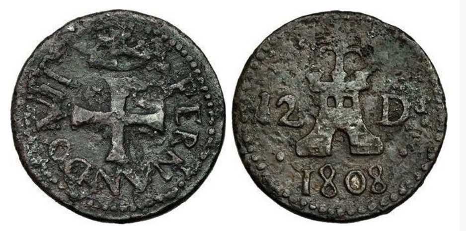 12 Dineros – Mallorca, 1808 (cobre)