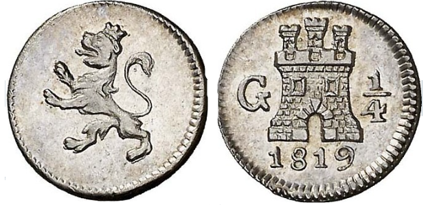 1/4 Real – Guatemala, 1808