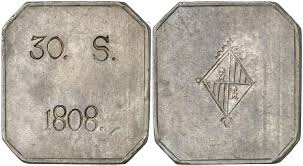 30 Sous – Mallorca, 1808(sin nombre del rey)