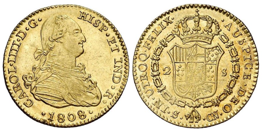 2 Escudos – Sevilla (España), 1808