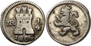 ¼ Real – Nuevo Reino (Colombia), 1809